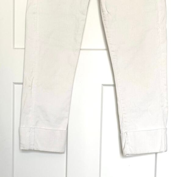 C of H Women’s Dani Cropped Straight Leg jeans White Denim Size 27 Cuffed - Picture 6 of 12